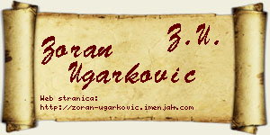 Zoran Ugarković vizit kartica